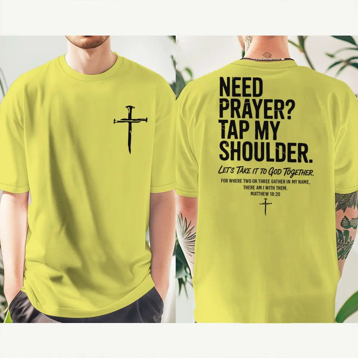"Need Prayer Tap My Shoulder" Streetwear