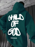 Men's Christian "Child Of God" Hoodie Hip Hop Sports Streetwear Religious Casual Loose Pullover Sweatshirt Tops