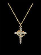 Crown Cross Necklace