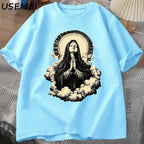 Virgin Mary Unisex Graphic Tee Short Sleeve