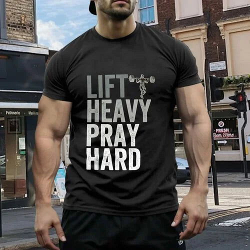 Lift Heavy, Pray Hard Tee