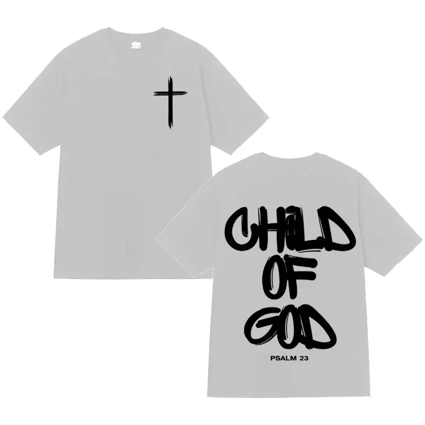 Summer New Edition Bible Christian Doctrine Jesus Pattern Men T-shirt 100%Cotton Loose Casual Style Street Retro Trend Versatile