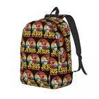 Jesus Has Your Back Jiu Jitsu Christian Student Backpack School Bag Hiking Travel Daypack for Boys Girls Bookbag Shoulder Bags