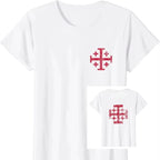 Crusader Cross Christian Graphic T-Shirt
