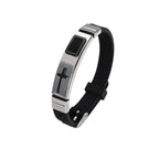 Black Gold Plated Cross Stainless Steel Bracelet for Men, Chain Jewelry Accessory, Punk Bracelets, High Quality