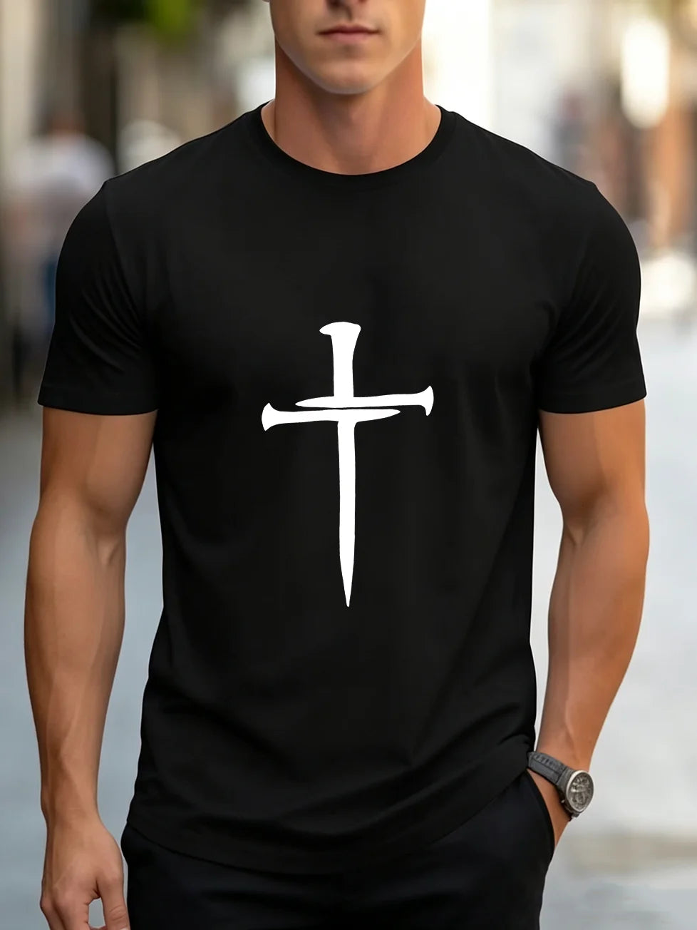 Minimalist Cross Tee