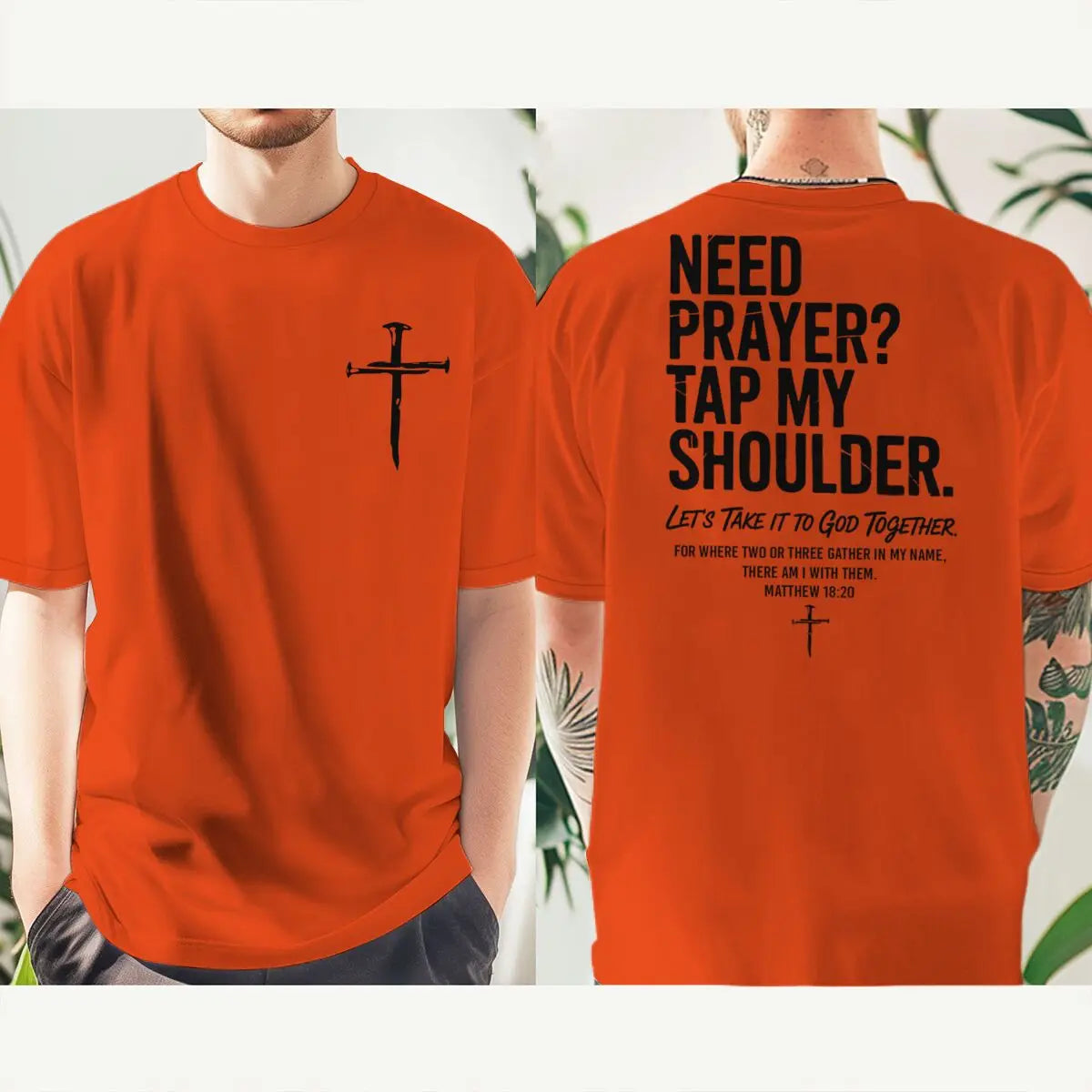"Need Prayer Tap My Shoulder" Streetwear