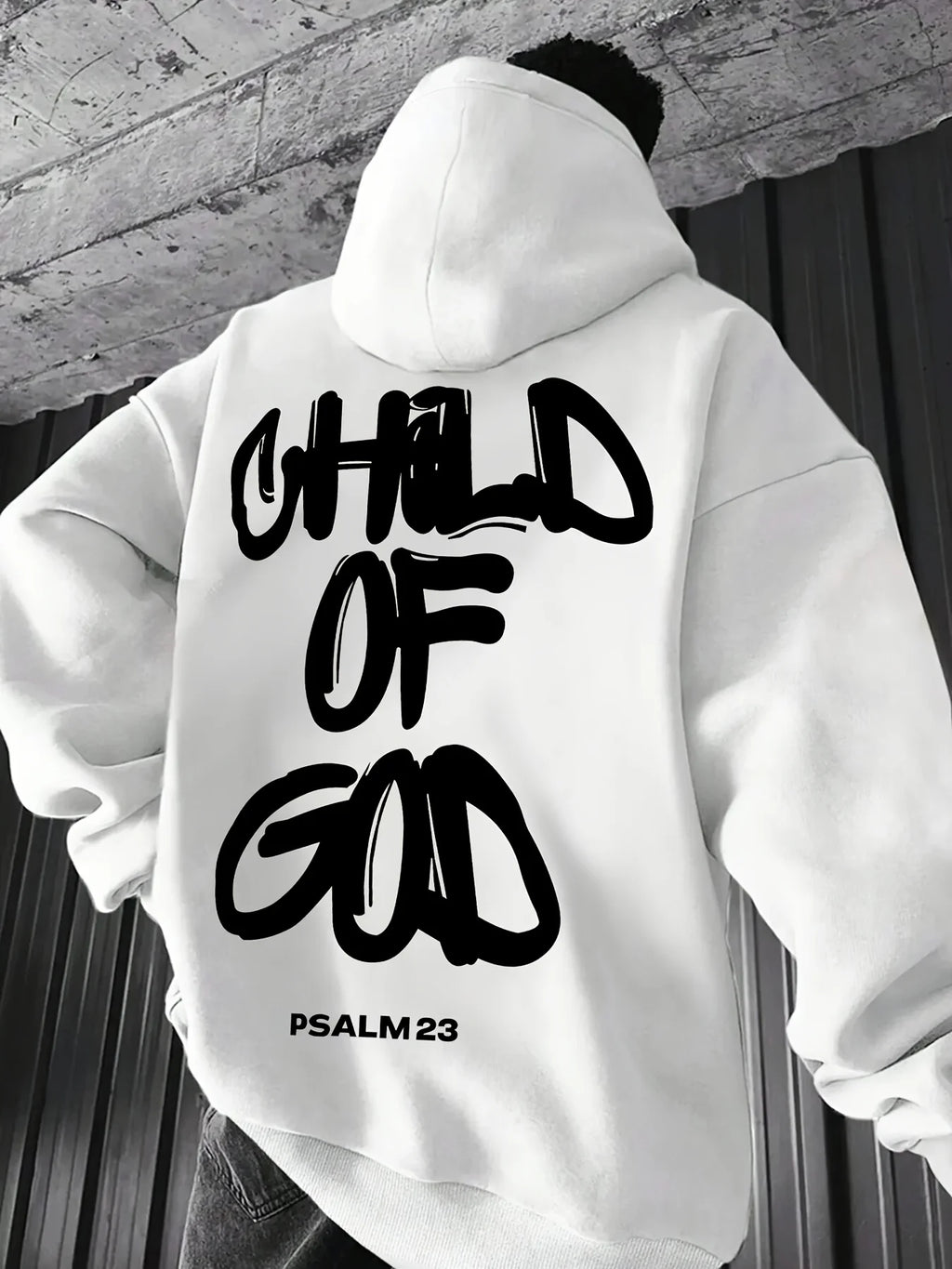 Men's Christian "Child Of God" Hoodie Hip Hop Sports Streetwear Religious Casual Loose Pullover Sweatshirt Tops
