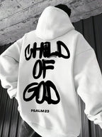 Men's Christian "Child Of God" Hoodie Hip Hop Sports Streetwear Religious Casual Loose Pullover Sweatshirt Tops