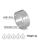 COOLTIME Gothic Cross Couple Rings Stainless Steel Silver Color Jesus Cross Finger Ring for Men Women Punk Jewelry Wedding Gift