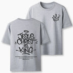 2026 Summer New Style Jesus Christ Is King Christian High-quality Casual Breathable Round-neck T-shirt for Both Men and Women