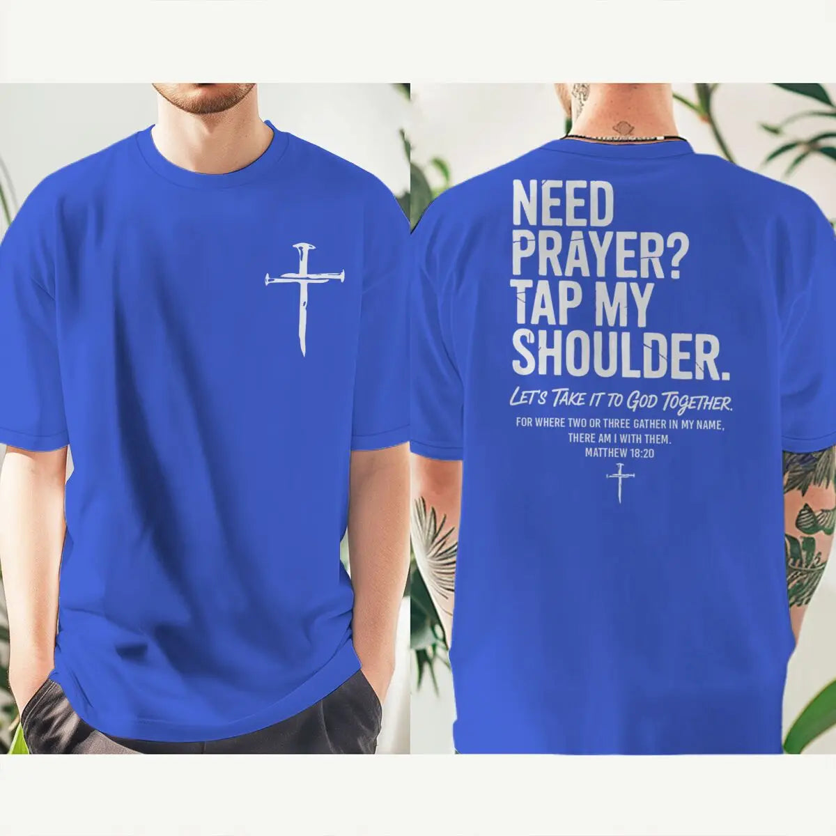 "Need Prayer Tap My Shoulder" Streetwear