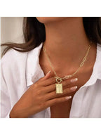 Rectangle Cross Necklace