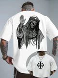 Men's Cotton T-Shirt Baldwin of Jerusalem Leper King Crusader Round Neck Short Sleeve Print Casual  Men Women Top New2026 Summer