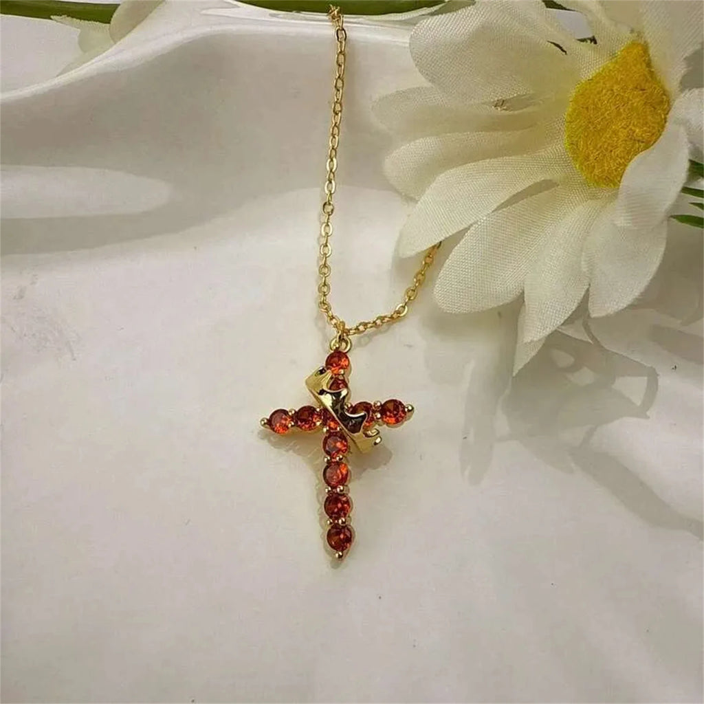 Crown Cross Necklace