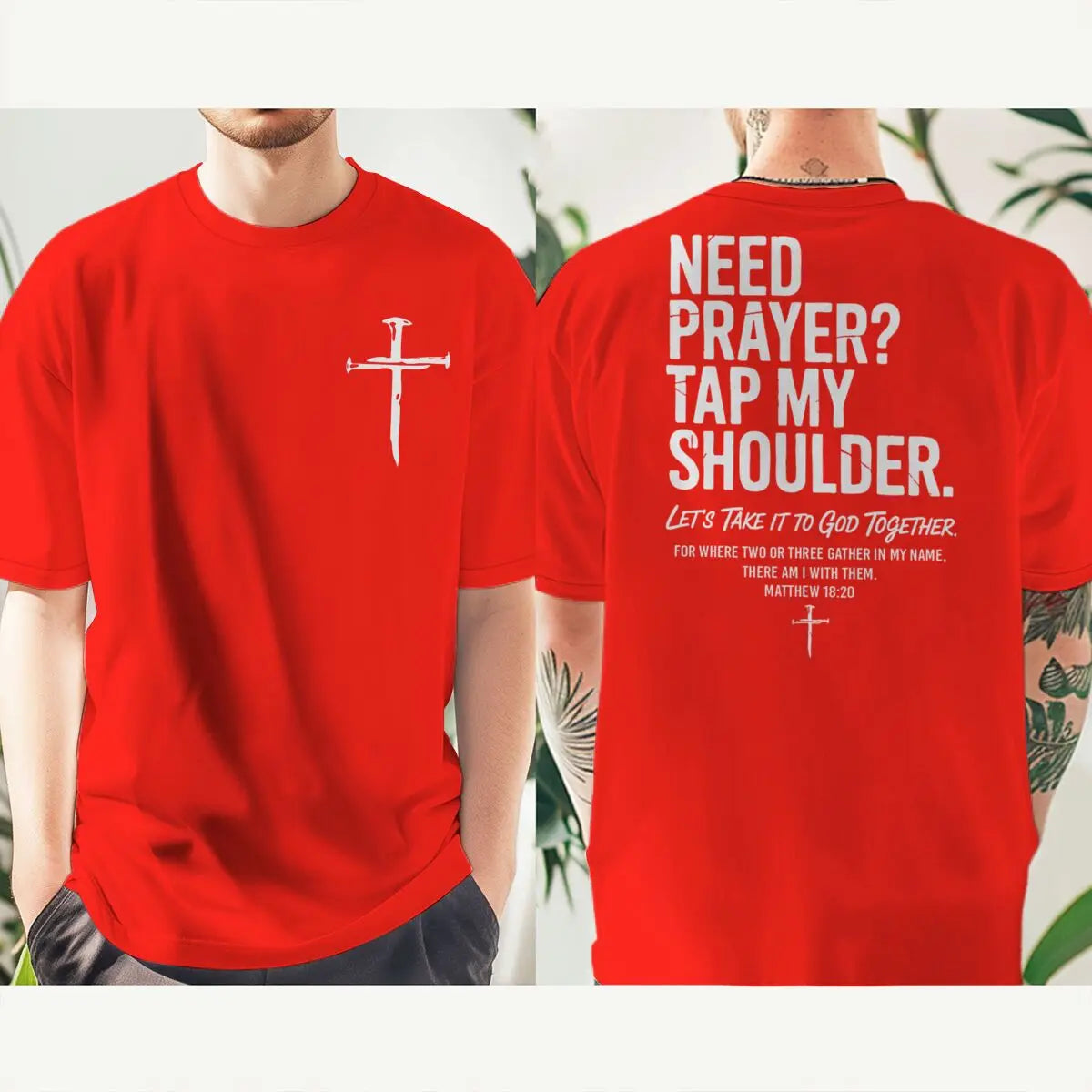 "Need Prayer Tap My Shoulder" Streetwear