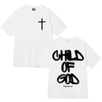 Summer New Edition Bible Christian Doctrine Jesus Pattern Men T-shirt 100%Cotton Loose Casual Style Street Retro Trend Versatile