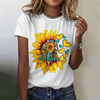 Cross Jesus Pattern T-Shirt For Women Sacred Christianity 3D Print T Shirts Summer Fashion Street Tees Short Sleeves O-Neck Tops