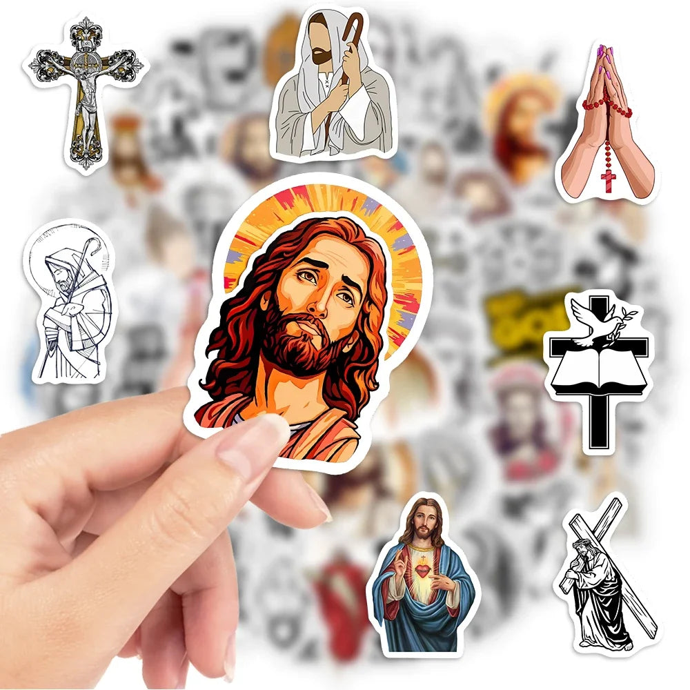 Jesus Bible God Christian Stickers Art DIY Gift Decal for Laptop Phone Scrapbook Luggage Bottles Decorative Graffiti Waterproof