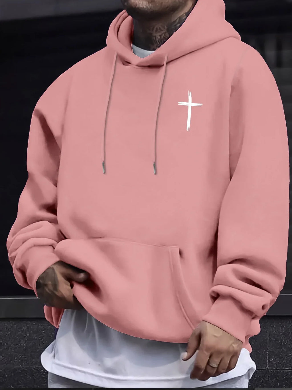 Urban Style Christian Hoodie, Simple Cross