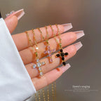 Zircon Cross Necklace