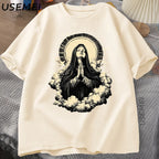 Virgin Mary Unisex Graphic Tee Short Sleeve