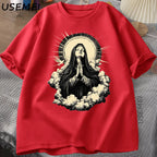 Virgin Mary Unisex Graphic Tee Short Sleeve