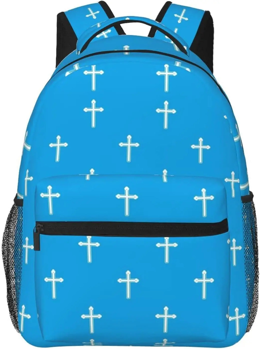 Fashion Jesus Cross Backpack Christian Travel Laptop Backpack Lightweight Bookbag for Women Men