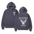 Christian Jesus Faith Over Fear Bible Verse Hoodies Men Fabric Street Fashion Hoodie Casual Street Sweatshirt Cyberpunk Style