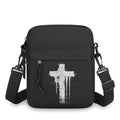 Christianity Retro Men Women Shoulder Bag，harajuku Lion and Cross Street Style Mobile Phone Bag，unisex Jesus Small Crossbody Bag