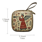 Virgin Mary Jesus Prayer Rosary Bag Religious Jewelry Storage Box Prayer Beads Rosary Box Christian Gifts 7x7cm