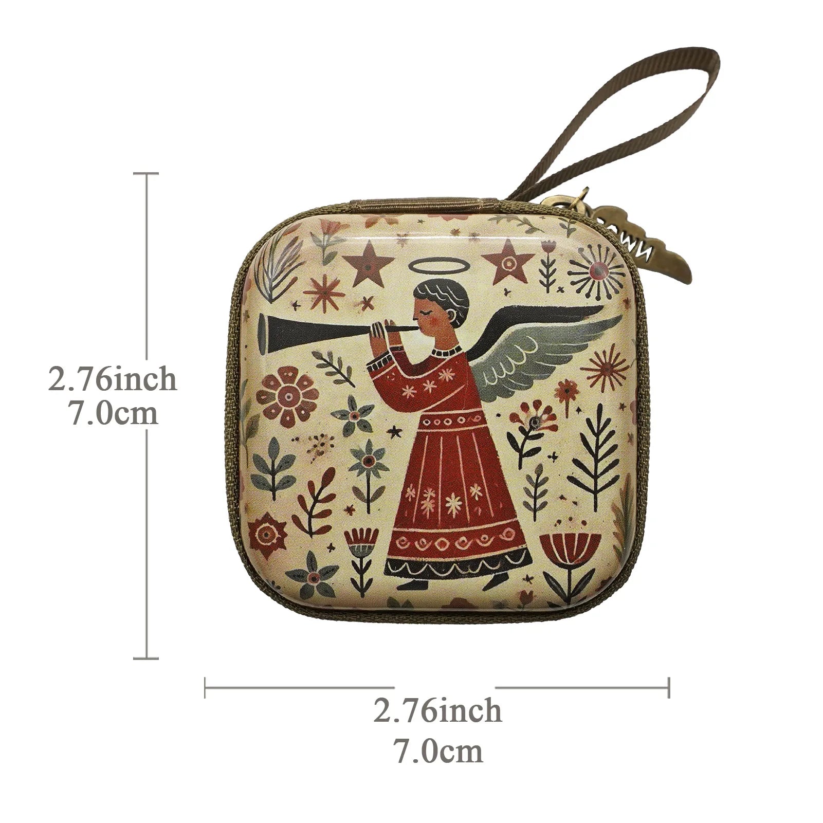 Virgin Mary Jesus Prayer Rosary Bag Religious Jewelry Storage Box Prayer Beads Rosary Box Christian Gifts 7x7cm