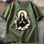 Virgin Mary Unisex Graphic Tee Short Sleeve
