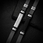 HNSP 316L Stainless Steel Cross Mesh Watch Band Bracelet, Adjustable Christian Faith Wristband, Hypoallergenic Religious Jewelry