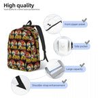 Jesus Has Your Back Jiu Jitsu Christian Student Backpack School Bag Hiking Travel Daypack for Boys Girls Bookbag Shoulder Bags