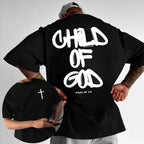 Summer New Edition Bible Christian Doctrine Jesus Pattern Men T-shirt 100%Cotton Loose Casual Style Street Retro Trend Versatile