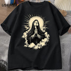 Virgin Mary Unisex Graphic Tee Short Sleeve