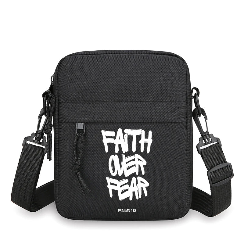 Christianity Retro Men Women Shoulder Bag，harajuku Lion and Cross Street Style Mobile Phone Bag，unisex Jesus Small Crossbody Bag