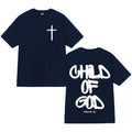 Summer New Edition Bible Christian Doctrine Jesus Pattern Men T-shirt 100%Cotton Loose Casual Style Street Retro Trend Versatile