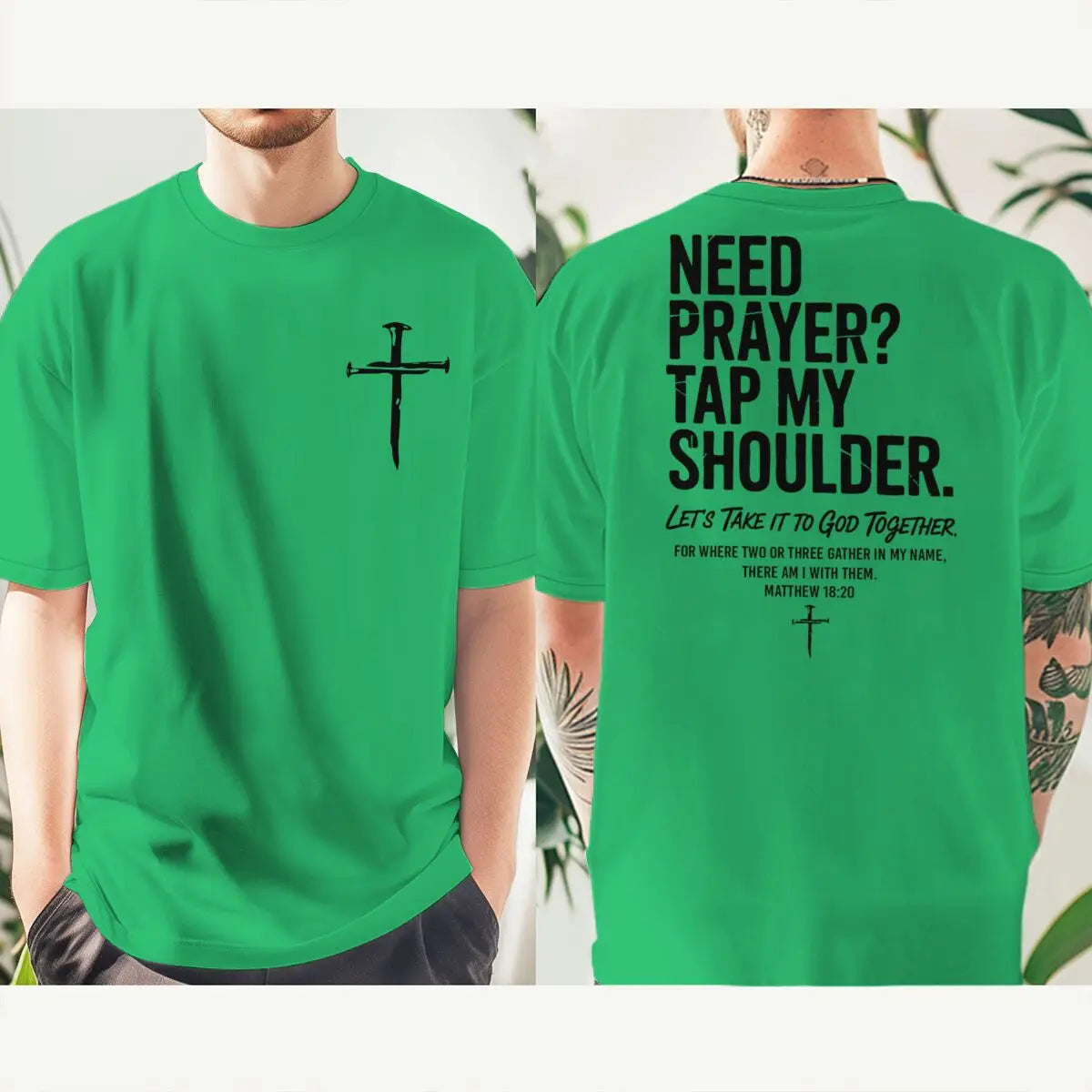 "Need Prayer Tap My Shoulder" Streetwear