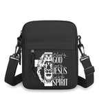 Christianity Retro Men Women Shoulder Bag，harajuku Lion and Cross Street Style Mobile Phone Bag，unisex Jesus Small Crossbody Bag