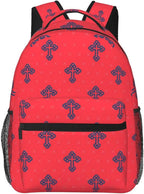 Fashion Jesus Cross Backpack Christian Travel Laptop Backpack Lightweight Bookbag for Women Men