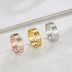 COOLTIME Gothic Cross Couple Rings Stainless Steel Silver Color Jesus Cross Finger Ring for Men Women Punk Jewelry Wedding Gift