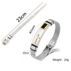 Black Gold Plated Cross Stainless Steel Bracelet for Men, Chain Jewelry Accessory, Punk Bracelets, High Quality