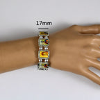 Orthodox Icon Rosary Beads Bracelet JESUS Virgin Mary Fashion Religious Jewelry Alloy Elastic Bracelets