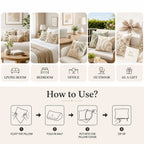 4pc Set of 4 Rustic Farmhouse Christian Quote Throw Pillow Covers  God Is Love Truth Peace Faith Decorative Cushion Cases for